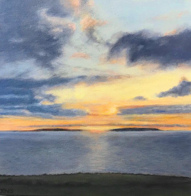 "Sunset on Coast of Fanore Ireland" by Nancy Jones